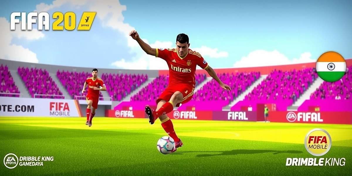 FIFA Mobile Dribble King Gameplay in India FIFA Mobile Dribble King gameplay showing Indian player performing advanced dribbling moves in front of a cheering crowd